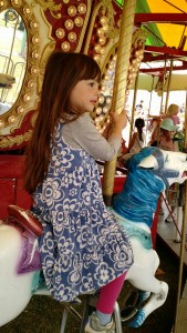 Avalina on the carousel