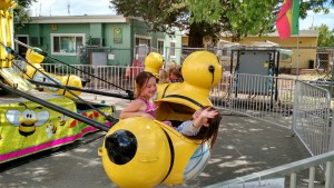 Adeliza and Avalina on the bumble bee