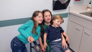 Sitting together as Ava waited for her appointment